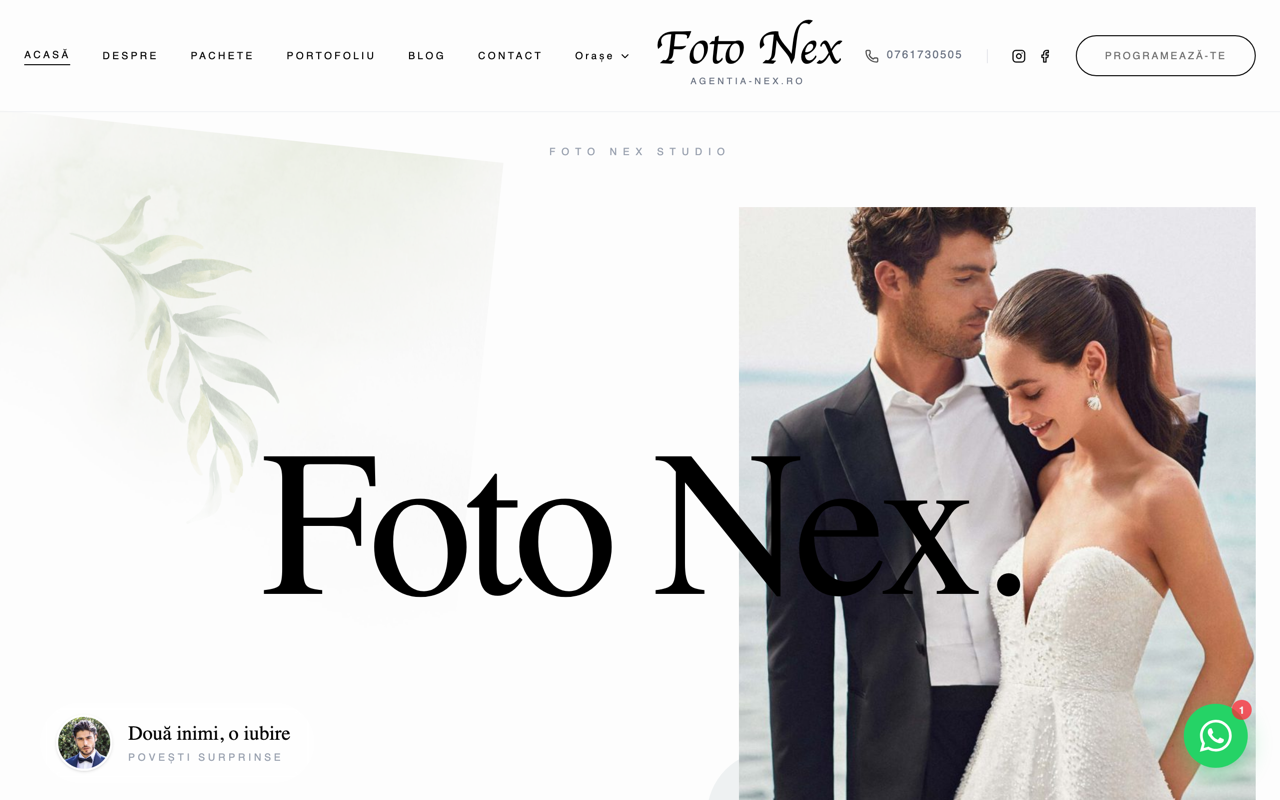 Screenshot Agentia Nex